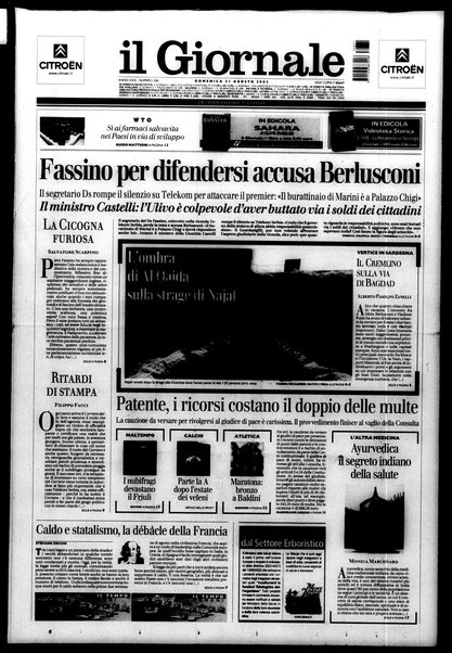 Il giornale : quotidiano del mattino